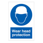 Wear Head Protection Sign